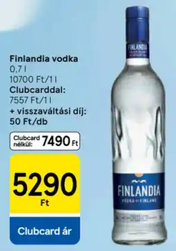 Tesco Finlandia vodka ajánlat