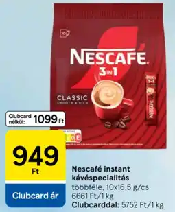 Tesco Nescafé instant kávéspecialitás ajánlat