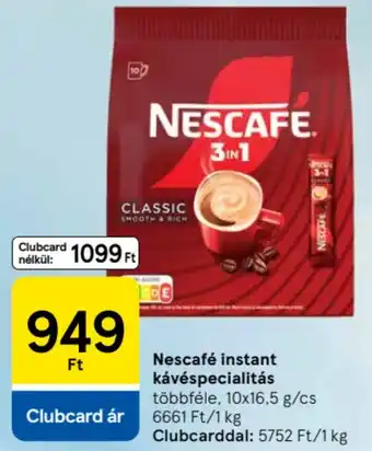 Tesco Nescafé instant kávéspecialitás ajánlat