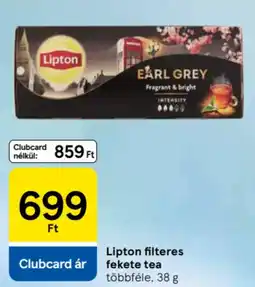 Tesco Lipton filteres fekete tea ajánlat