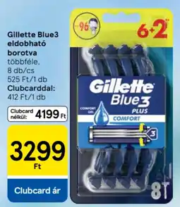 Tesco Gillette Blue3 eldobható borotva ajánlat