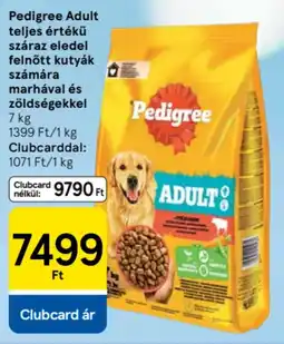 Tesco Pedigree Adult teljes értékű száraz eledel felnőtt kutyák számára marhával és zöldségekkel ajánlat