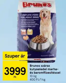 Tesco Brunos száraz kutyaeledel marha-és baromfiízesítéssel ajánlat