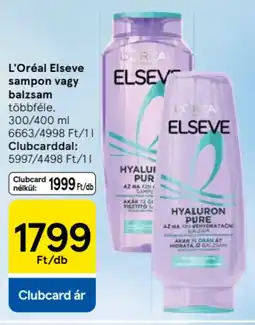 Tesco L'Oréal Elseve sampon / balzsam ajánlat