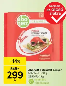 Tesco Abonett extrudált kenyér ajánlat