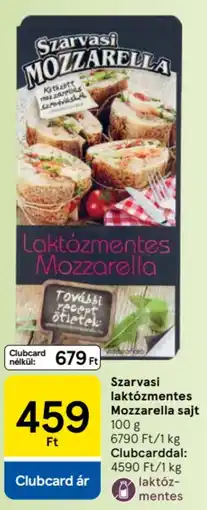 Tesco Szarvasi Laktózmentes Mozzarella sajt ajánlat