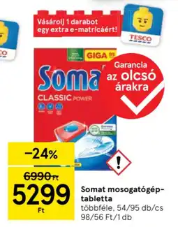 Tesco Somat mosogatógép-tabletta ajánlat