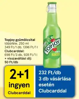 Tesco Topjoy gyümölcsital ajánlat