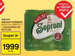 Tesco Soproni dobozos multipack ajánlat