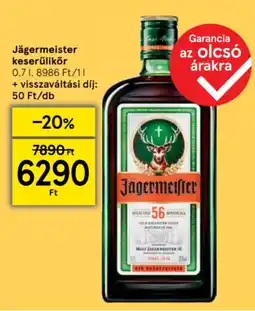 Tesco Jägermeister keserűlikőr ajánlat
