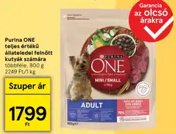 Tesco Purina ONE teljes értékű állateledel felnőtt kutyák számára ajánlat