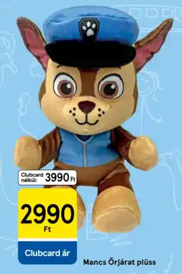 Tesco Mancs Őrjárat plüss ajánlat