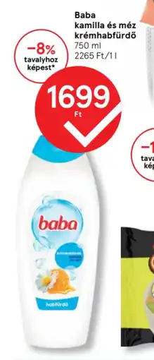 Tesco Baba kamilla és méz krémhabfürdő ajánlat