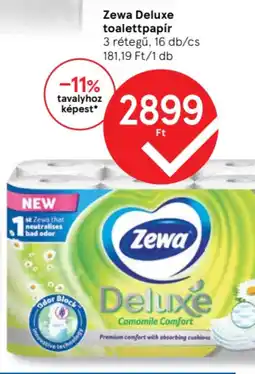Tesco Zewa Deluxe toalettpapír ajánlat