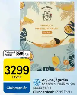 Tesco Anjuna jégkrém ajánlat