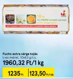 Tesco Fuchs extra sárga tojás L-es méret ajánlat