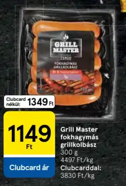 Tesco Grill Master fokhagymás grillkolbász ajánlat