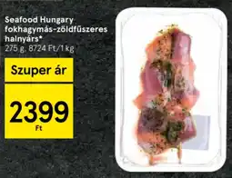 Tesco Seafood Hungary fokhagymás-zöldfűszeres halnyárs ajánlat