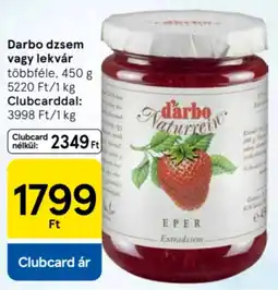 Tesco Darbo dzsem, lekvár ajánlat