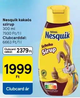 Tesco Nesquik kakaós szirup ajánlat
