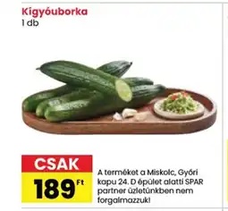 Spar Kígyóuborka ajánlat