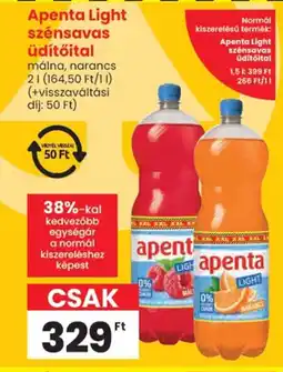Spar Apenta Light szénsavas üdítőital ajánlat