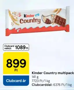 Tesco Kinder Country multipack ajánlat