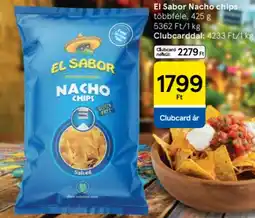 Tesco El Sabor Nacho chips ajánlat