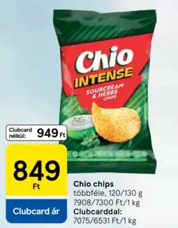 Tesco Chio chips ajánlat