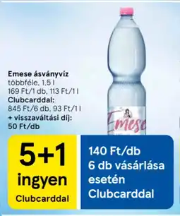 Tesco Emese ásványvíz ajánlat