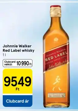 Tesco Johnnie Walker red label whisky ajánlat