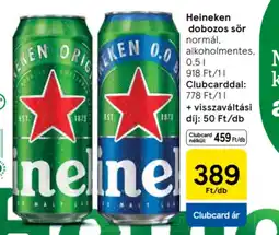 Tesco Heineken dobozos sör ajánlat