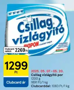 Tesco Csillag vizlágyitó por ajánlat