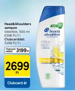 Tesco Head&Shoulders sampon ajánlat
