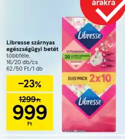 Tesco Libresse szárnyas egészségügyi betét ajánlat