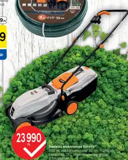 Tesco Daewoo elektromos fűnyíró ajánlat