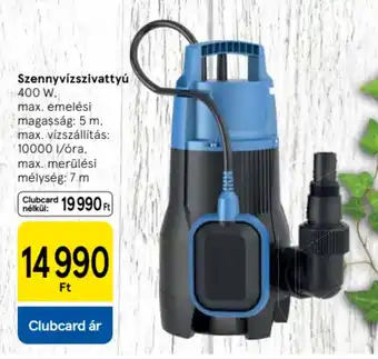 Tesco Szennyvízszivattyú ajánlat