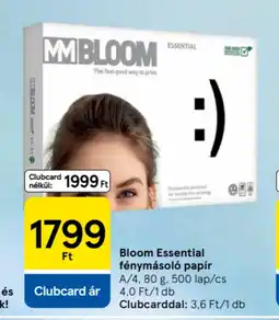 Tesco Bloom essential fénymásoló papír ajánlat