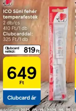 Tesco Ico süni fehér temperafesték ajánlat