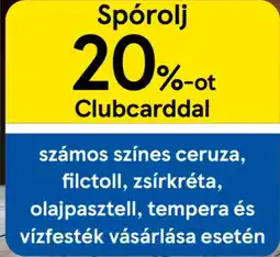 Tesco számos színes ceruza, filctoll, zsírkréta, olajpasztell, tempera és vízfesték vásárlása esetén ajánlat