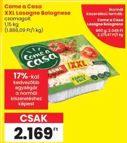 Spar Come a casa XXL Lasagne Bolognese ajánlat