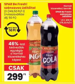Spar Spar be fresh! szénsavas üdítőital ajánlat