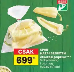 Spar Spar hazai.szeretem étkezési paprika ajánlat