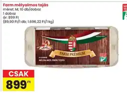 Spar Farm mélyalmos tojás ajánlat