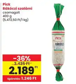 Spar Pick Rákóczi szalámi ajánlat