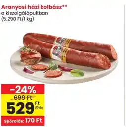 Spar Aranyosi házi kolbász ajánlat