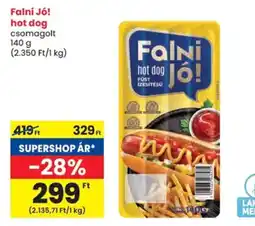 Spar Falni Jó! hot dog ajánlat