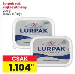 Spar Lurpak vaj, vajkészítmény ajánlat