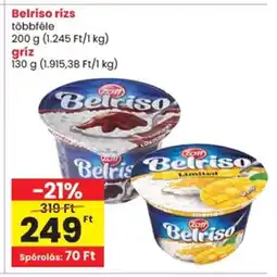 Spar Belriso rizs, gríz ajánlat