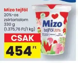 Spar Mizo tejföl ajánlat
